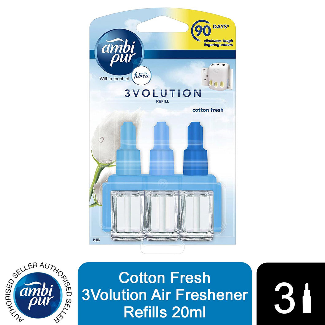 Ambi Pur 3volution Cotton Fresh With Febreze Plugin Refill