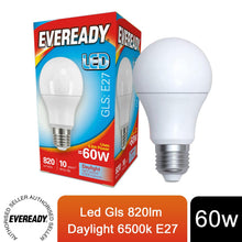 Load image into Gallery viewer, Everready Eveready S13625 Led Gls 820lm Daylight 6500k E27 9.6w - S13625