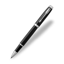 Load image into Gallery viewer, Parker IM Rollerball Pen Black Lacquer Fine Point Black Ink Gift Box