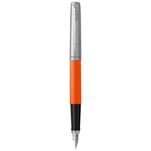 Parker Jotter Fountain Pen Originals Orange Finish Medium Nib Blue & Black Ink