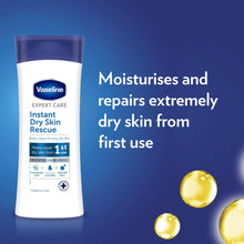 Load image into Gallery viewer, 6x400ml Vaseline ExpertCare Instant DrySkin Rescue or Elasticity Restore Lotion