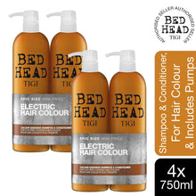 Load image into Gallery viewer, Tigi Bed Head Shampoo and Conditioner Sets + 2 pumps
