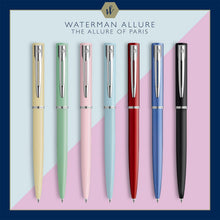 Load image into Gallery viewer, Waterman Allure Ballpoint Pen Macaron Pink Pastel Lacquer Medium Point Blue Ink