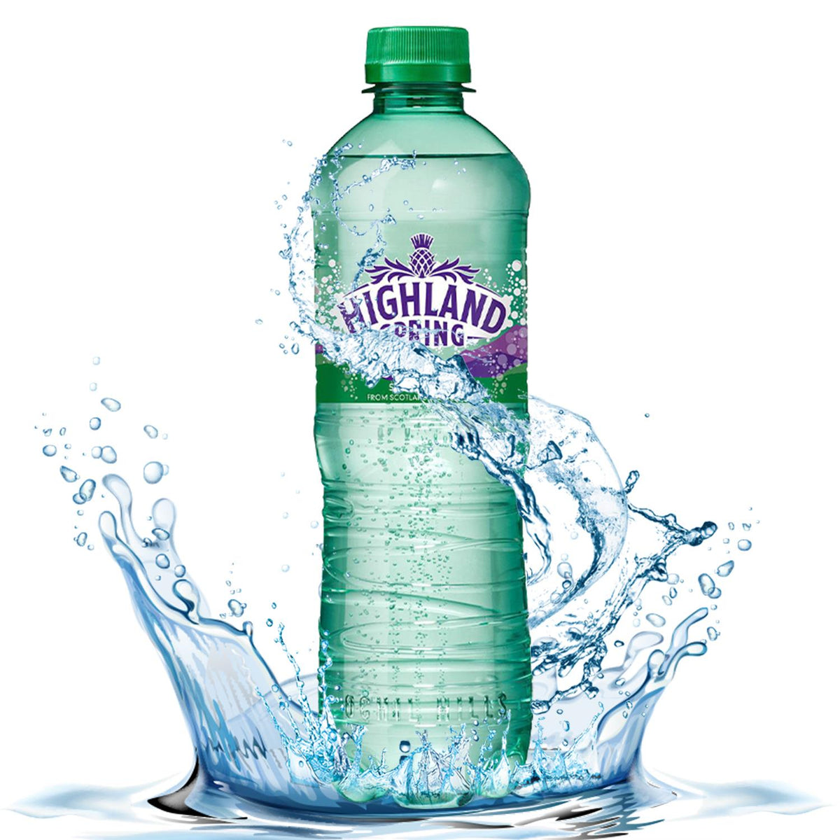 24x500ml Highland Spring Sparkling Water from Scotland's Ochil Hills ...