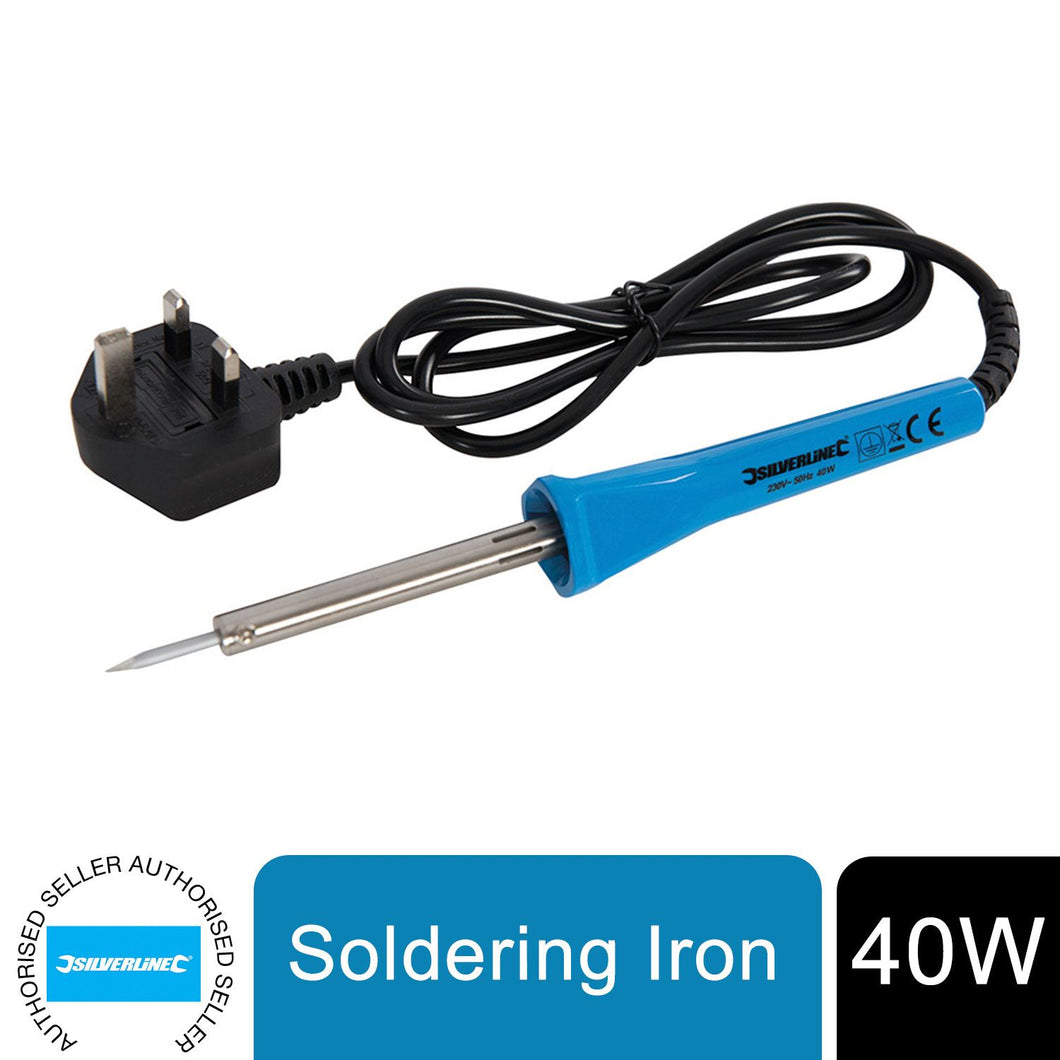 Silverline 263572 Soldering Iron 40W UK