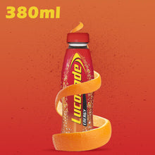Load image into Gallery viewer, Lucozade Original Glucose Sparkling Orange Energy Drink 380ml, 24 Pack