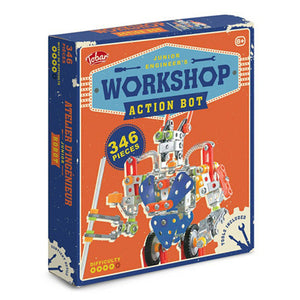 Tobar  346 pieces Construction Engineer Game Workshop Robot