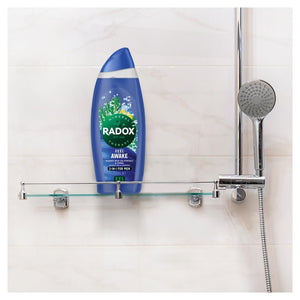 6x750ml Radox Mineral Therapy Feel Awake 2-in-1 XXL Men's ShowerGel &Shampoo