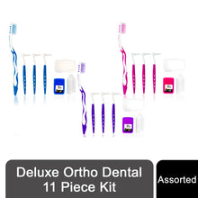 Load image into Gallery viewer, Deluxe Ortho Dental 11 Piece Kit, Assorted Colours, Pack of 1