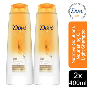2pk of 400ml Dove Nutritive Solutions Nourishing Oil Light Shampoo for Dry Hair