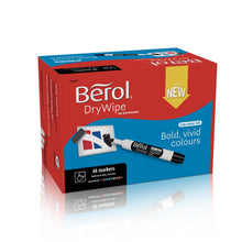 Load image into Gallery viewer, Berol Whiteboard Marker Dry Wipe Bold Bullet Tip Assorted Inks 48 Pack