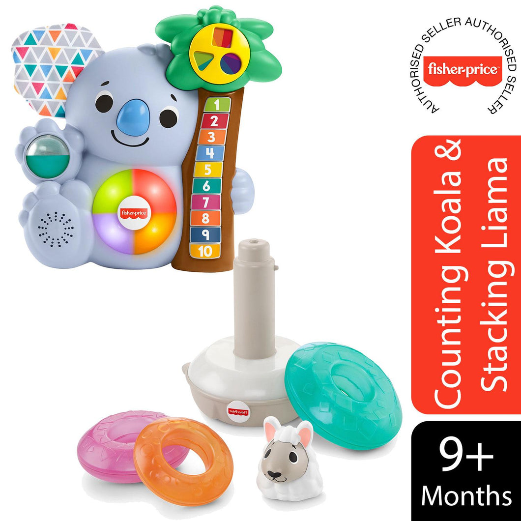 Fisher-Price Linkimals Counting Koala Musical Toy with Lights & Colours Llama