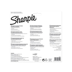 Sharpie Permanent Marker Pens Fine Point Black Pack of 12 For School