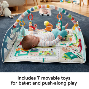 Fisher-Price Activity City Gym to Jumbo Play Mat with Toys