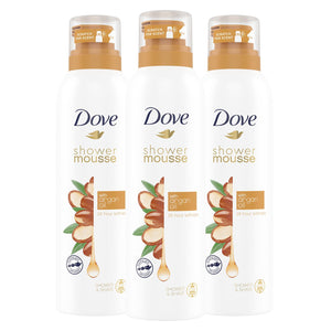 Dove Deeply Nourishing, Argan Oil Shower & Shave Mousse 200ml, 3pk or 6pk
