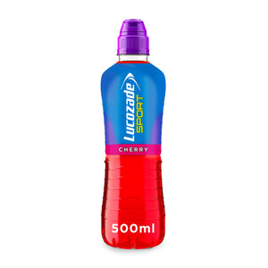 12 Pack of Lucozade Cherry Kick Isotonic Sports Drink, 500ml