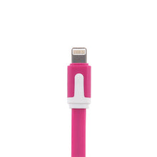 Load image into Gallery viewer, GVC 1 Metre Tangle Free Flat USB to 8 Pin Cable for Syncing &amp; Charging, Pink