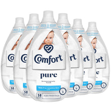 Load image into Gallery viewer, 6x of 870ml Comfort Ultimate Care Pure Ultra-Concentrated Fabric Conditioner 58W