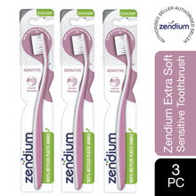 Load image into Gallery viewer, 3pk of Zendium Gentle &amp; Effective Clean Extra Soft Bristles Toothbrush