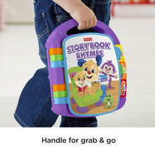 Load image into Gallery viewer, Fisher-Price Laugh &amp; Learn Storybook Rhymes with Music &amp; Phrases for Ages 6+
