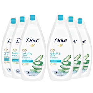 Dove Hydrating Care, Purifying Detox & Renewing Glow Body Wash 450ml, 3pk or 6pk