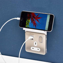 Load image into Gallery viewer, Schneider Electric Lisse Screwless Socket Surround + Holder GGBLSHF1GS White