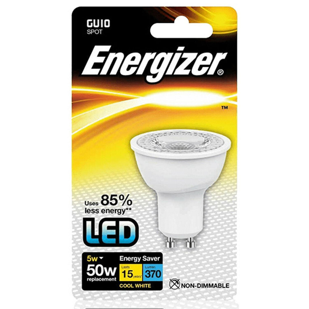 Energizer High Teck LED bulb GU10 370LM 36° COOL White box
