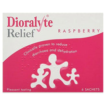 Load image into Gallery viewer, 2 Pack Dioralyte Relief Oral Rehydration Therapy Raspberry Powder, 6 Sachets