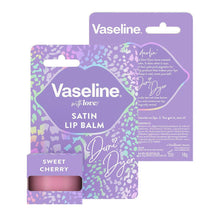 Load image into Gallery viewer, 6x of 10g Vaseline Satin NonSticky &amp; LongLasting Dani Dyer SweetCherry Lip Balm