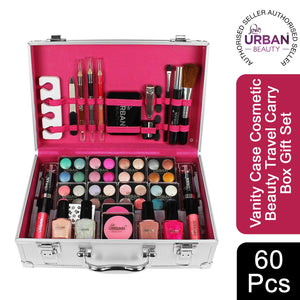 Urban Beauty Box Vanity Case Cosmetic Make Up Storage 60 Piece