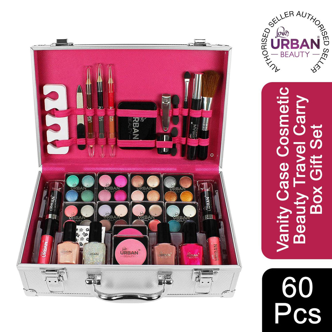 Urban Beauty Box Vanity Case Cosmetic Make Up Storage 60 Piece