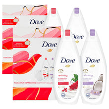 Load image into Gallery viewer, Dove Radiantly Refreshing BodyWash Collection 2pcs+ShowerPuff Gift Set For her