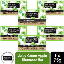 Load image into Gallery viewer, 6pk 75g Alberto Balsam Juicy Green Apple Shampoo Bar with Argan oil Plastic Free