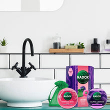 Load image into Gallery viewer, Radox Calming Bath Bomb Duo Gift Set with Geen Infuser Bag, Gift for her