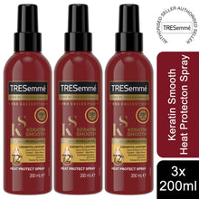 Load image into Gallery viewer, 2x or 3x 200ml Tresemme Keratin Smooth 5 in 1 Heat Protect Spray With Marula Oil