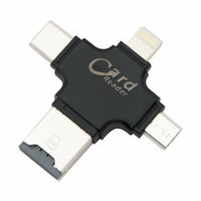 Load image into Gallery viewer, Aquarius Multifunctional 4-in-1 Card Reader for all Devices, Black