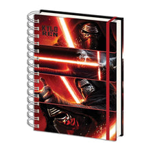 Load image into Gallery viewer, Pyramid International Star Wars Stationery Split A4 Kylo Ren Panels Notebook