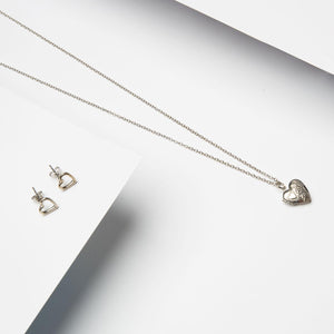 Pierre Cardin Necklace and Earring Set with Black Case, 4 Set