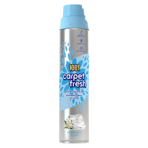 1001 Carpet Fresh Soft Jasmine & Linen Upholstery Odour Remover Spray, 6x300 ml
