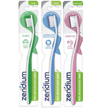 Load image into Gallery viewer, 3pk of Zendium Gentle &amp; Effective Clean Extra Soft Bristles Toothbrush