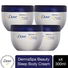 Load image into Gallery viewer, 4x Dove DermaSpa Beauty Sleep Midnight Moisturiser BodyBalm Night Skincare 300ml