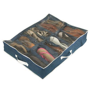 12 Pair Heavy Duty Shoe Organiser - Black