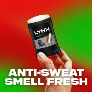 Lynx Africa 48-Hour Sweat Protection Anti-Perspirant Stick, 6x50ml
