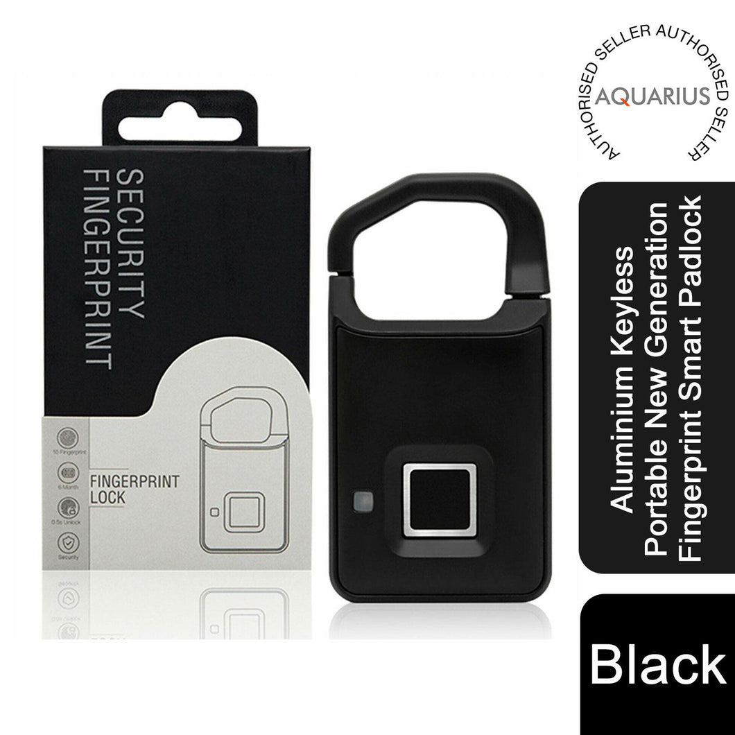 Aquarius Aluminium Keyless Portable New Generation Fingerprint Smart Padlock