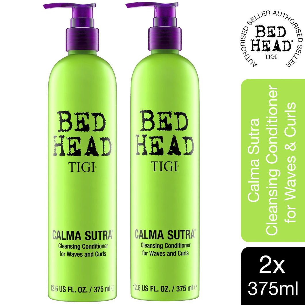 Bed Head by Tigi Calma Sutra Cleansing Conditioner for Curly Hair 375ml, 2pk