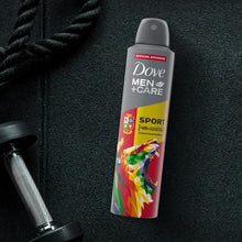 Load image into Gallery viewer, 12pk Dove Men+Care Sport Active + Fresh Anti-perspirant Deodorant Aerosol 250 ML