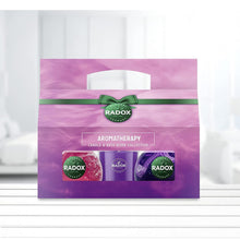 Load image into Gallery viewer, Radox Aromatherapy Candle &amp; Bath Bomb Collection 3-Piece Gift Set for Her
