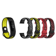 Load image into Gallery viewer, Aquarius Fitbit Charge 3Silicone Replacement Watch StrapBand-Large, Black/Yellow