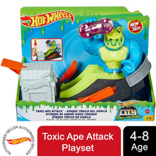 Load image into Gallery viewer, Hot Wheels Toxic Ape Attack Playset