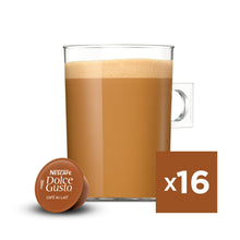 Load image into Gallery viewer, Nescafe Dolce Gusto Coffee Pods Caps Box of 16 Cafe Au Lait Decaf